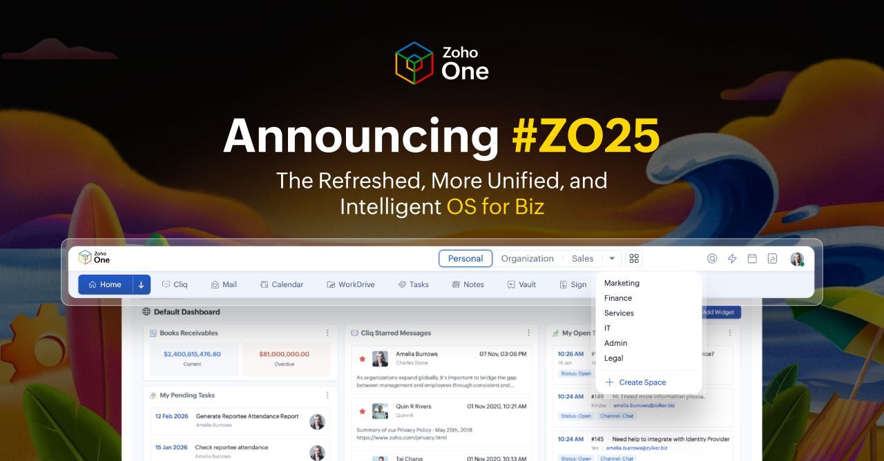 Unificando seu trabalho com o Zoho One